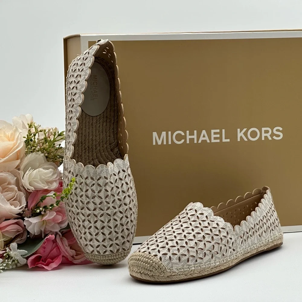 Michael Kors Slip On Vanilla Espadrilles Size 8.5